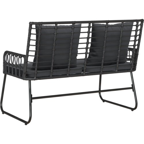 vidaXL Set vrtnih namještaja Crna, Antracit 113 x 69 x 83 cm Cene