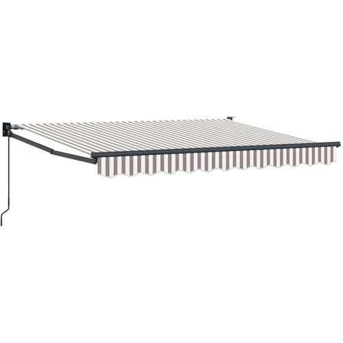 vidaXL Vlečna tenda Svetlo siva in bela. 3 x 2,5 m, (5000252376) Cene