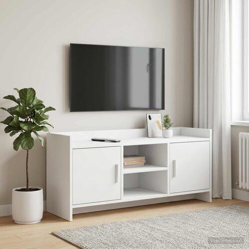 TV ormar 102 x 33 x 47 cm Bijela Konstruirano drvo Cene