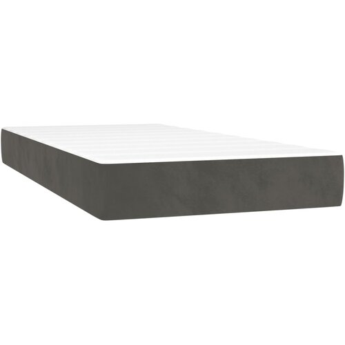  box spring s madracem LED tamnosivi 90x190 cm bar&amp;scaron;un Slike