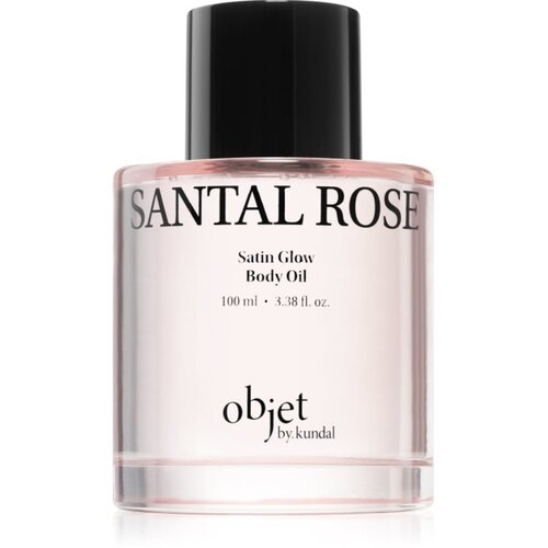 KUNDAL Objet Satin Glow Body Oil negovalno olje za telo za intenzivno vlažnost z vonjem Santal Rose 100 ml Slike