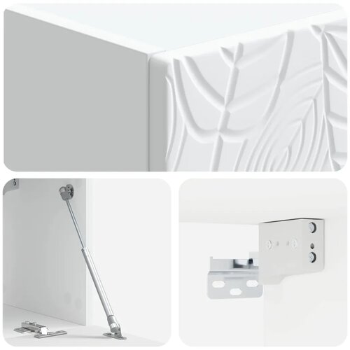  TV ormar za zid 78 5 x 31 cm Bijela Konstruirano drvo Zidne - Bijela 78 5 x 31 cm Slike