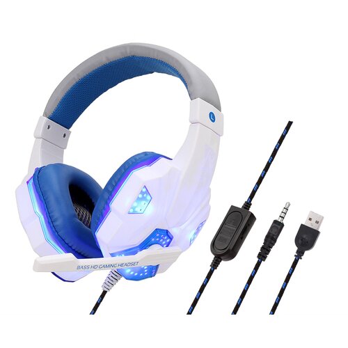 Venisymlis Stereo igralne slušalke PS4/PC 7.1, mikrofon za upravljanje šumov, LED lučka, (22102667) Cene