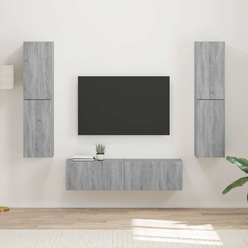 vidaXL 3 pcs Siva Sonoma - - Siva - 56.59 - 30 x 31 x 60 cm - 2025--Uvoz_2 Cene
