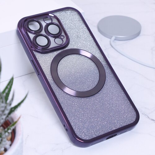 Torbica shine magsafe za iphone 14 pro 6.1 ljubicasta Slike