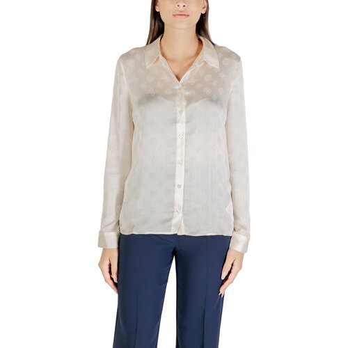 Guess LS MARTHE LOGO SHIRT W5YH1A WHCR2 Slike
