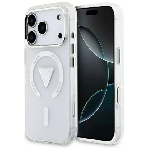  Maska Guess IML Gradient Triangle Logo MagSafe za iPhone 17 Pro transparent Cene