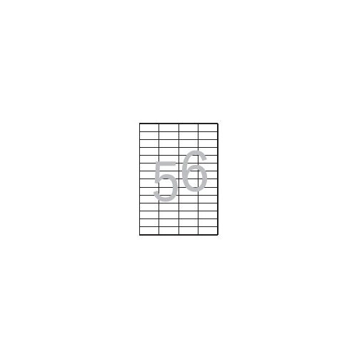 Optima etikete 668, 52,5 x 21,2 mm Slike