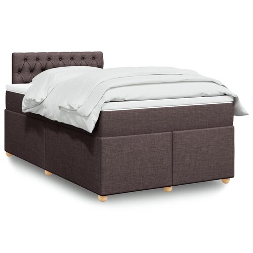  Krevet box spring s madracem tamnosmeđi 120 x 190 cm od tkanine Cijene