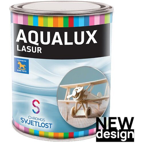 CHROMOS SVJETLOST lazura za drvo aqualux bijela, 0,75 l Cene