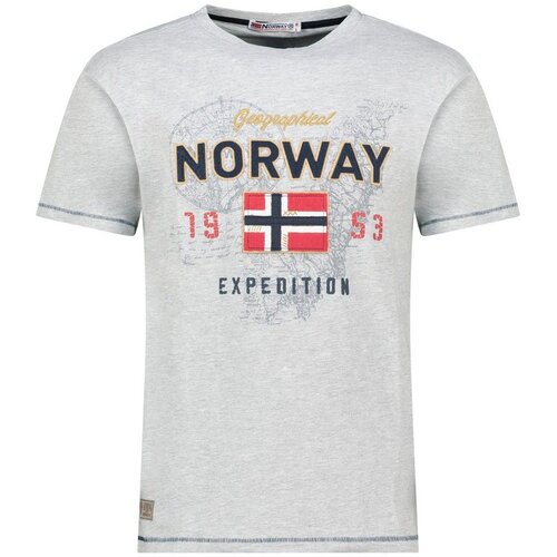 Geographical Norway Mu&amp;scaron;ka majica kratkih rukava Juitre Blended Db Men 254, Siva Slike