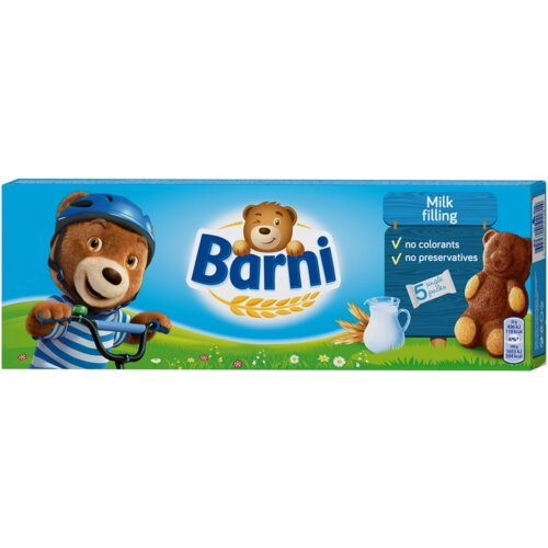 Barny barni biskivt milk 150G Cene