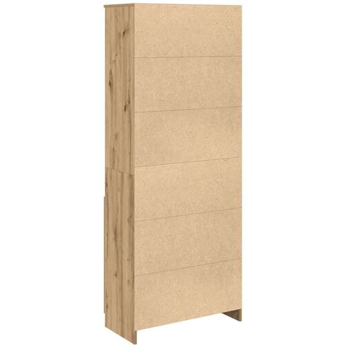 VidaXL Visoka komoda artisan hrast 70x35x180 cm od konstruiranog drva Slike