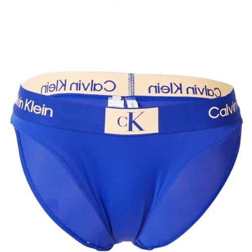 Calvin Klein Swimwear Bikini hlačke bež / modra