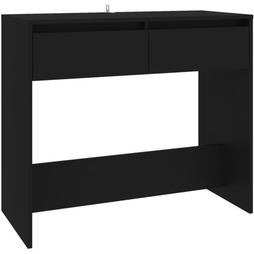 Maison Chic konzolna miza - miza ob steni črna 89x41x76,5 cm jeklo, (21786326) Cene