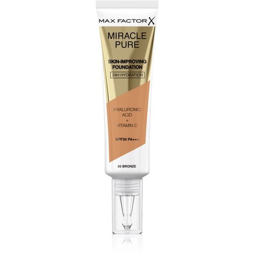 Max Factor Miracle Pure Skin dolgoobstojen tekoči puder SPF 30 odtenek 80 Bronze 30 ml Cene