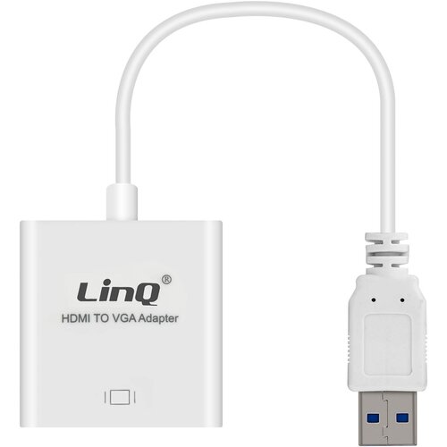 LINQ USB 3.0 mo&amp;scaron;ki na VGA ženski kabel/adapter, - bel, (21262178) Slike