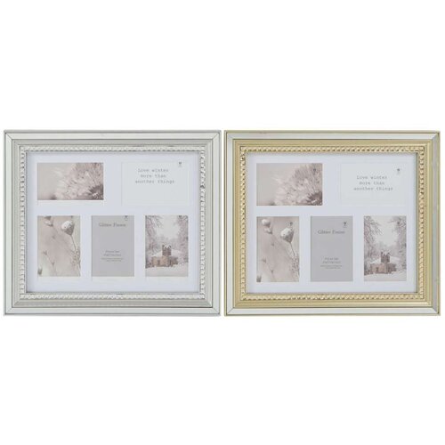  Okvir za sliku DKD Home Decor Luxury 46 5 x 2 x 40 cm Kristal Srebrna zlatan polistiren tradicionalan (2 kom.) Cijene