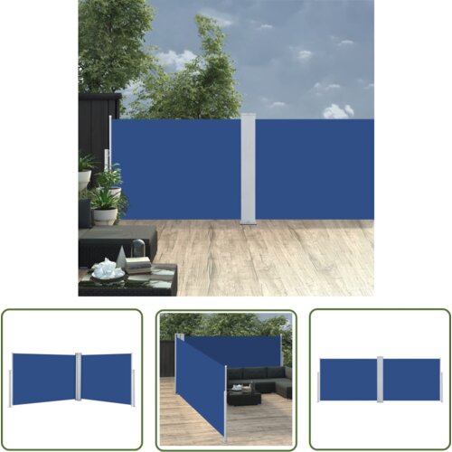  The Living Store Zložljiva stranska tenda modra 120x1000 cm - Stranska Tenda, (21742920) Cene