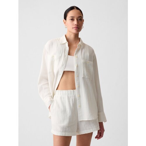 GAP Oversize Muslin Shirt - Women Cene