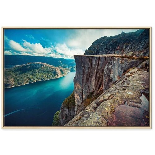  Slika - Rock City (1 Part) Vertical 90x60 U prirodnom drvenom okviru Slike