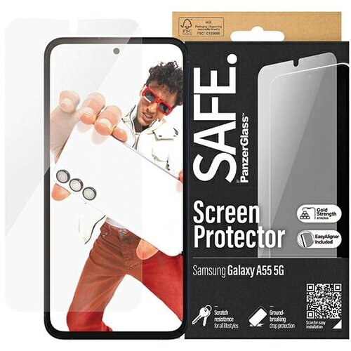 PanzerGlass SAFE BY OVITEK ZA TELEFON SAMSUNG A55 5G A556, (21911602) Slike