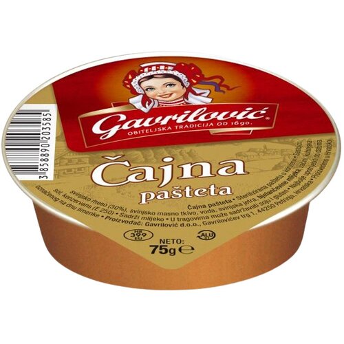Gavrilović Čajna pa&amp;scaron;teta, 75g Slike