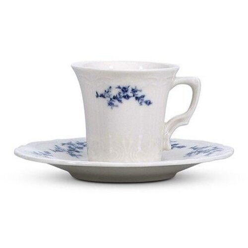 BonBistro Bijeli/plavi porculanski čajni tanjurić &amp;oslash; 12 cm Retro &amp;ndash; Slike