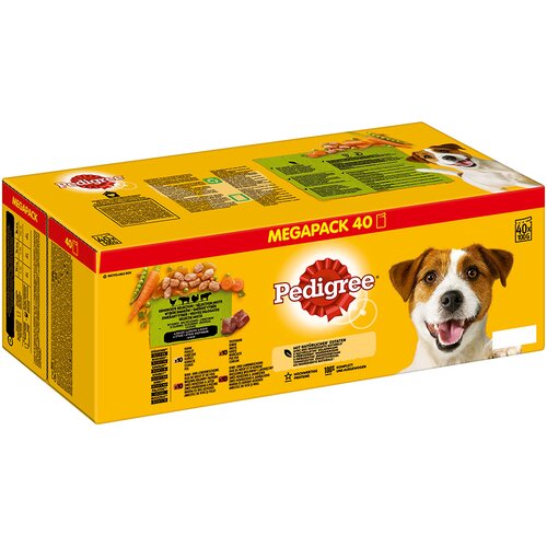 Pedigree vrečke v multi pakiranju - 4 različice v omaki 40 x 100 g Cijene
