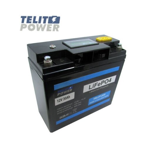 Telit Power LiFePO4 Akumulator 12V 30Ah sa LCD displejem i BMS 40A ( P-2476 ) Slike