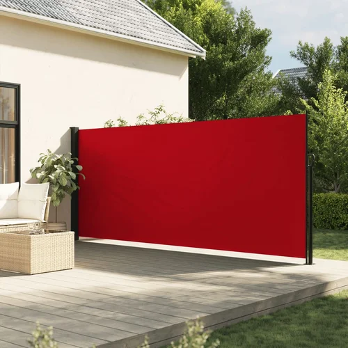  Bočna tenda na uvlačenje crvena 160 x 500 cm