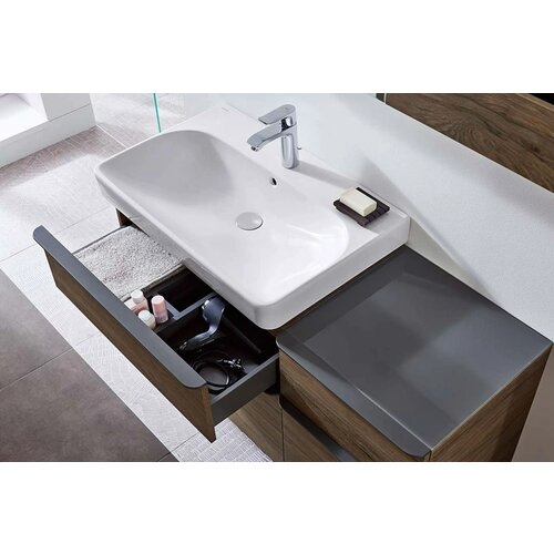 Geberit 500.251.01.1 Smyle Square 90 x 48 cm keramični umivalnik z odprtino za armaturo Slike