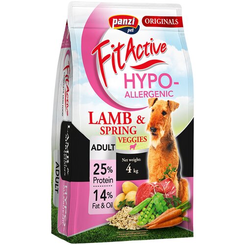  FitActive Originals Adult Hypoallergenic janjetina i proljetno povrće -  2 x 4 kg Cijene