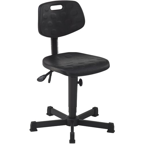 meychair Vrtljiv delovni stol s PU-peno, brez opore za noge, s talnimi drsniki, območje nastavitve višine 460 - 650 mm Cene