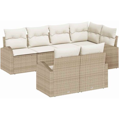  Sjedeća garnitura za vrt 7 kom. poliratan 232 x 122 x 85 cm Slike