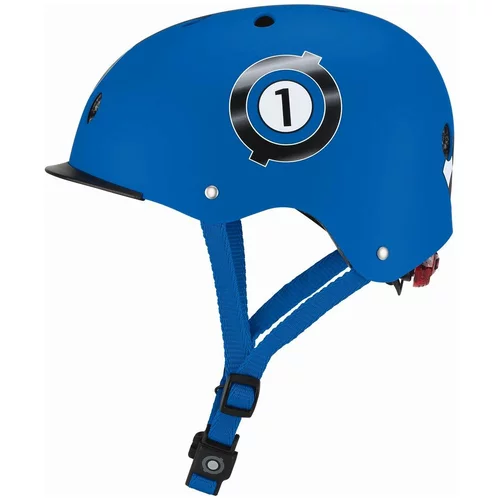 Globber čelada elite z lučko xs/s ( 48-53cm ) modra racing 507-100