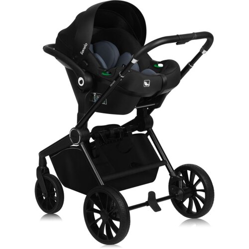 Lionelo dječja kolica Mika Plus 3u1, Black Onyx Slike