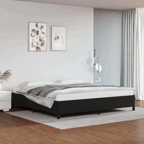  Za krevet crni 200x200 cm od umjetne kože Slike