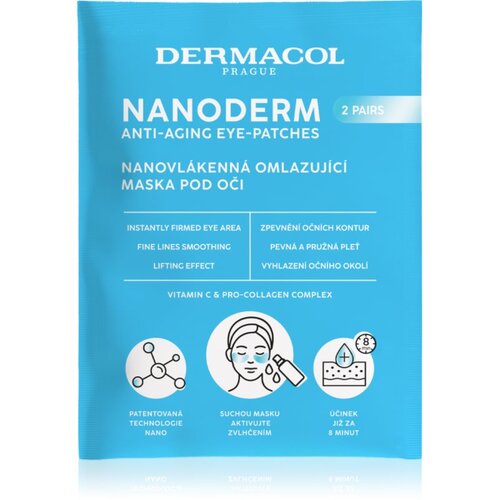 Dermacol Nanoderm maska za pomlađivanje za oči 2 par Cene