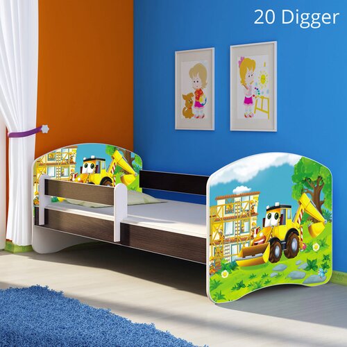  Dječji krevet ACMA s motivom, bočna wenge 160x80 cm 20 Digger Cijene
