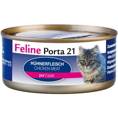 Porta Feline 21 hrana za mačke 6 x 156 g - Čista piletina