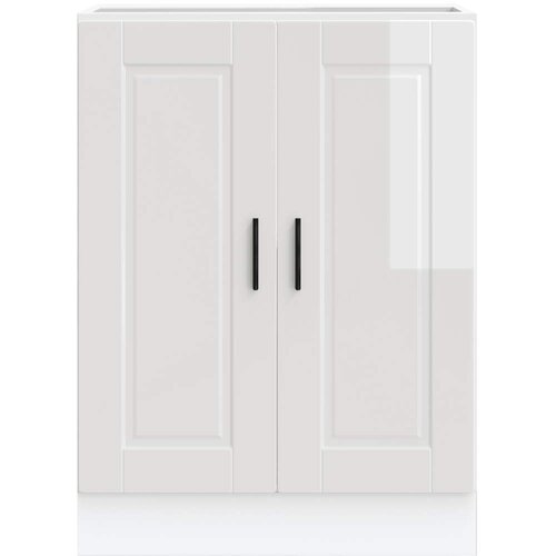  Donji kuhinjski ormarić Porto sjaj bijeli konstruirano drvo Slike