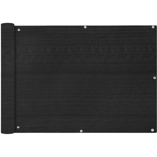 VidaXL Balkonsko Platno HDPE 75x400 cm Antracitne Barve Slike