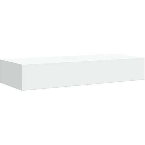  Zidna polica s ladicom bijela 60 x 23,5 x 10 cm MDF Slike