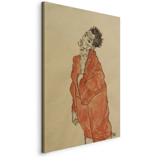  Slika - Egon Schiele – Self-Portrait (Man in Orange Jacket) 60x90 Standard Cene