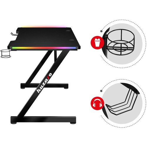 Huzaro gaming sto hero 2.5 rgb 120x60cm Slike