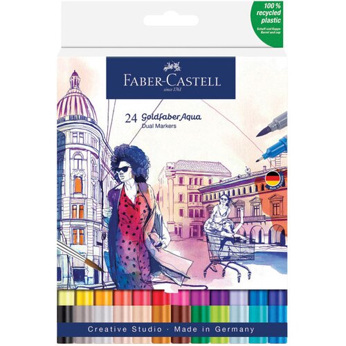 Marker OBOSTRANI AKVAREL 24BOJE GOLDFABER FABER CASTELL 164624 SORTIRANO BLISTER Cene