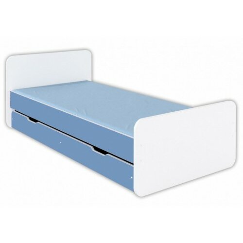 Made in Poland dečiji krevet sa fiokom 200x90cm alfa - svetlo plava Slike