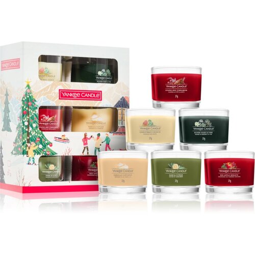 Yankee Candle Christmas Collection 6 Votive Candles poklon set Slike