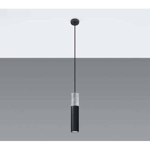  Sollux SL.0650 - Luster na sajli BORGIO 1xGU10/40W/230V beton/metal crna Slike